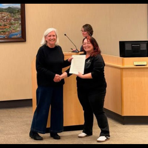 A small logo depicting the news story SEQUIM COMMUNICATIONS - MARKETING DIRECTOR BARB HANNA RETIRES